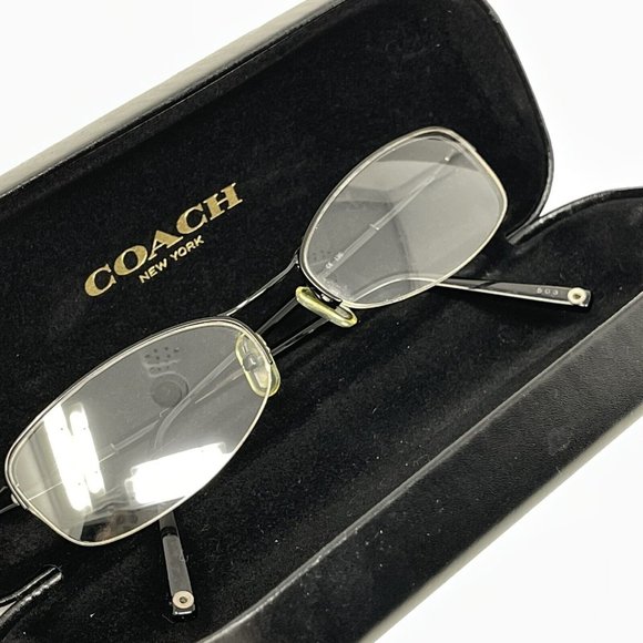 COACHHANNAH Eyeglasses Frame Half Rimless 50 [] 17-135 Black